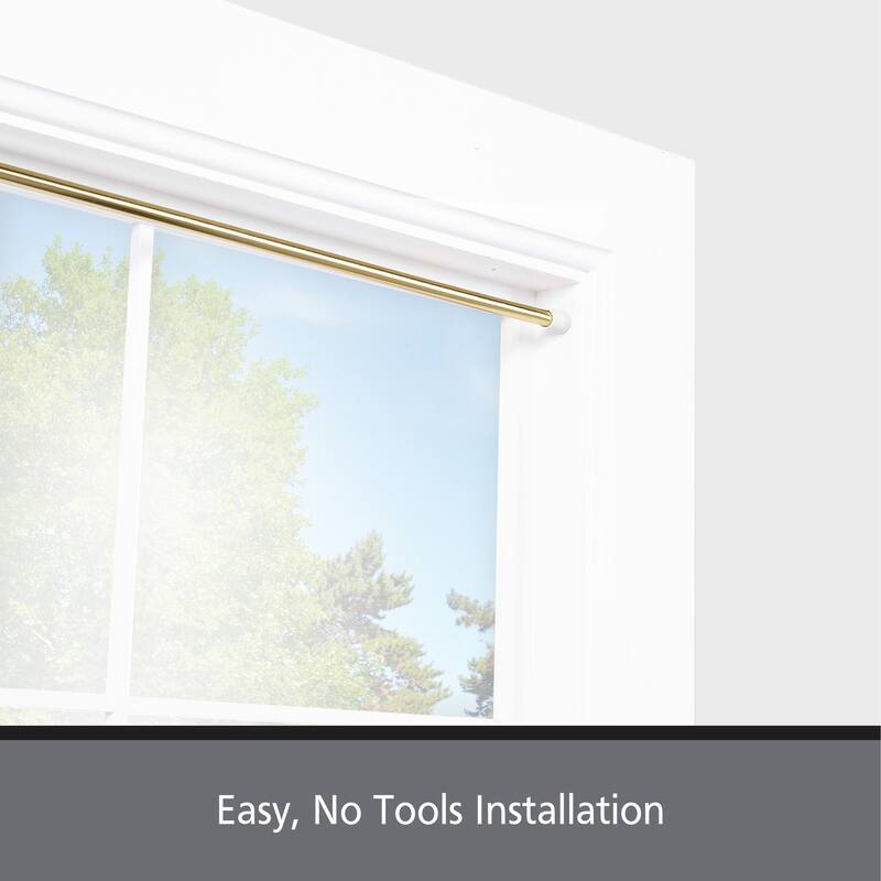 Kenney Fast Fit No Tools 7/16" Spring Tension Rod, 4Pack On Sale